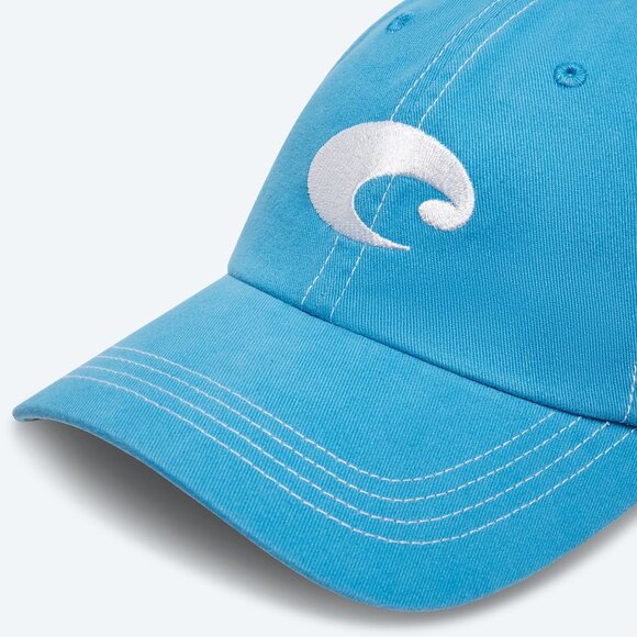 Mens Adult COSTA DEL MAR Mesh Cap Hat Size OSFM Teal Blue White Trucker NWT - Picture 3 of 3